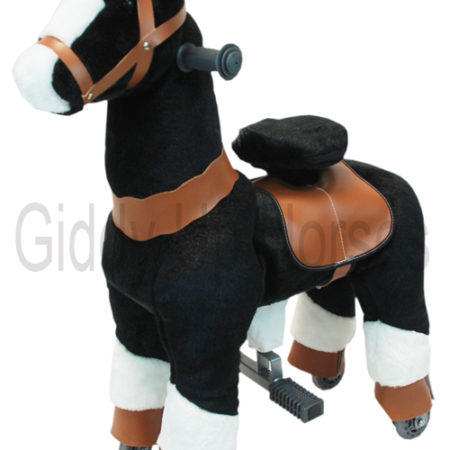 BROWN/WHITE FUN SMALL Horse Ride-on 01E by Giddy Up Rides kids Age 2-5 